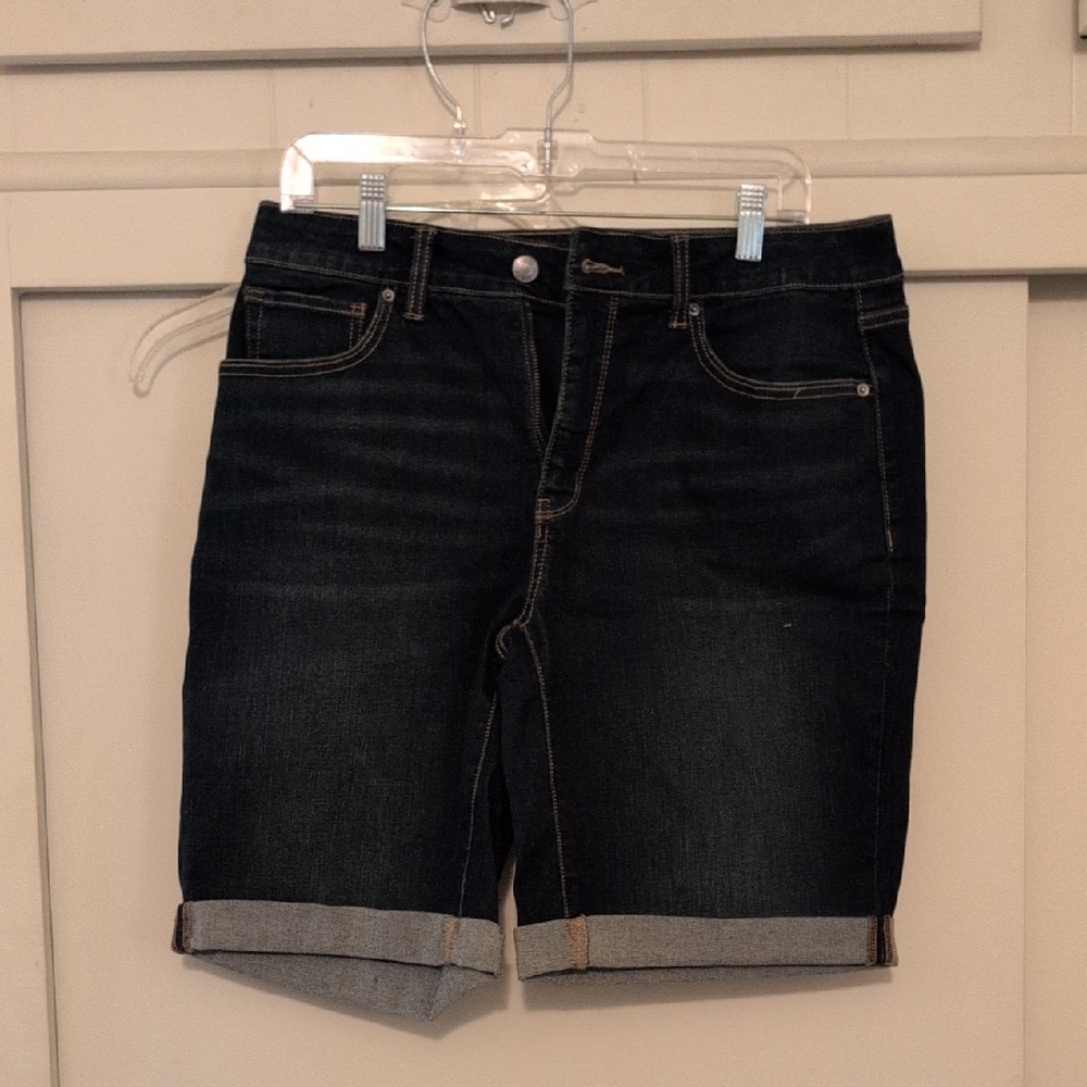 Time and Tru Dark Blue Jean Shorts